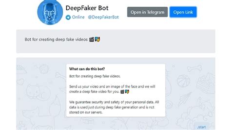 deepfake bot telegram|New Deepfake bot : r/TelegramBots